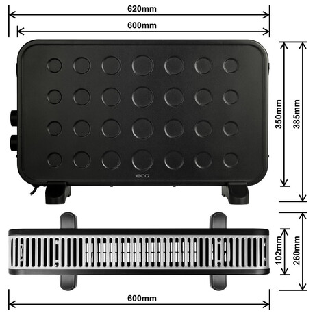 Konvektor ECG TK 2070, ern