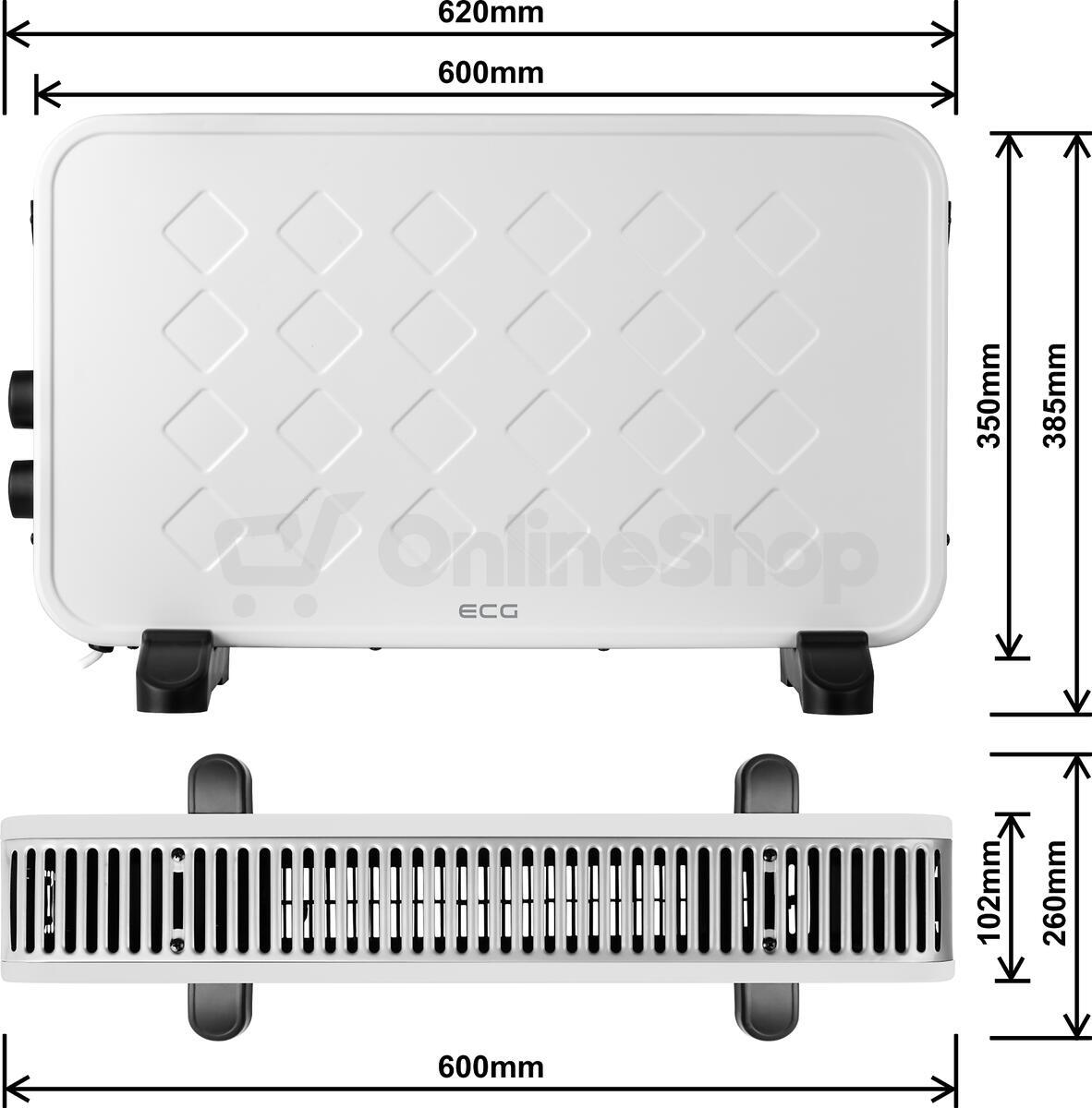 Konvektor ECG TK 2070, bílý