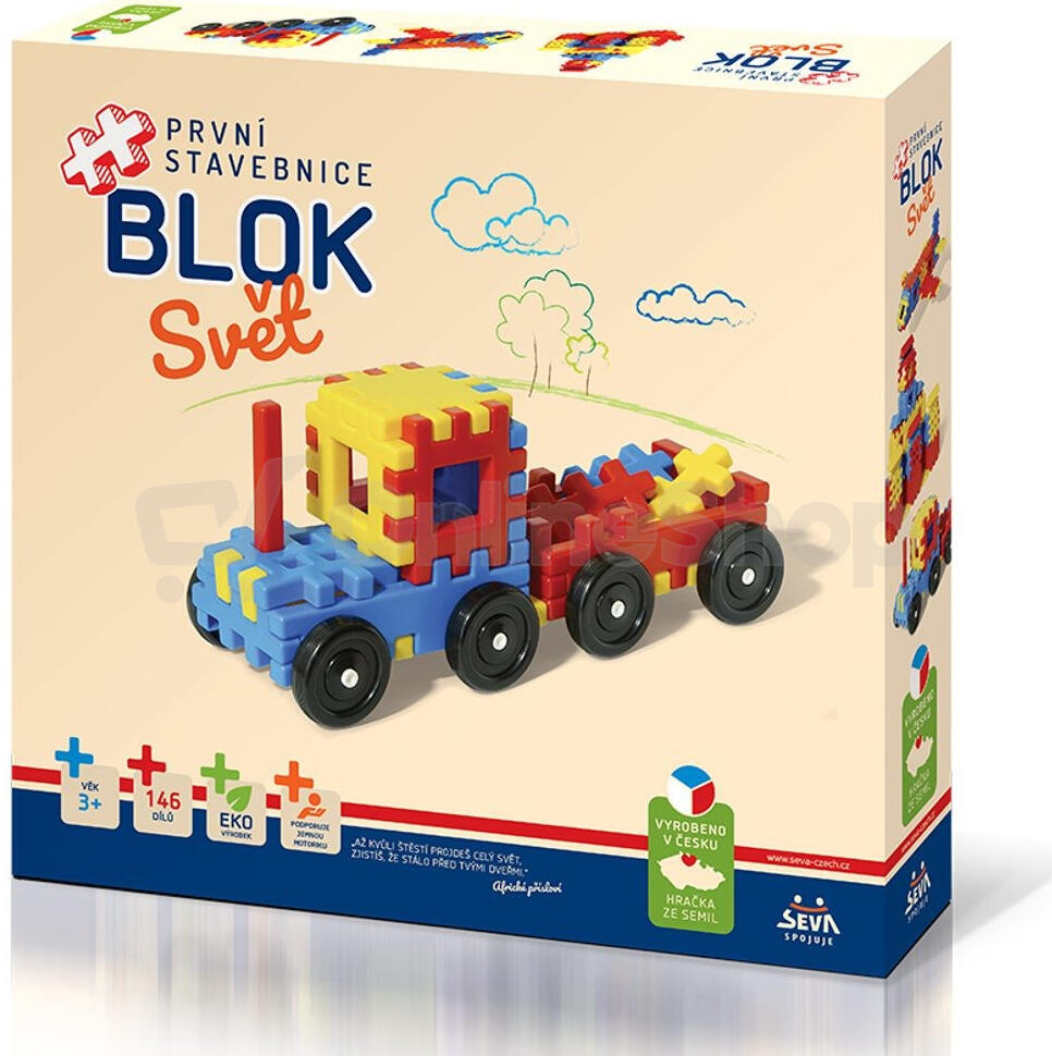Stavebnice Seva BLOK Svět plast 146 ks