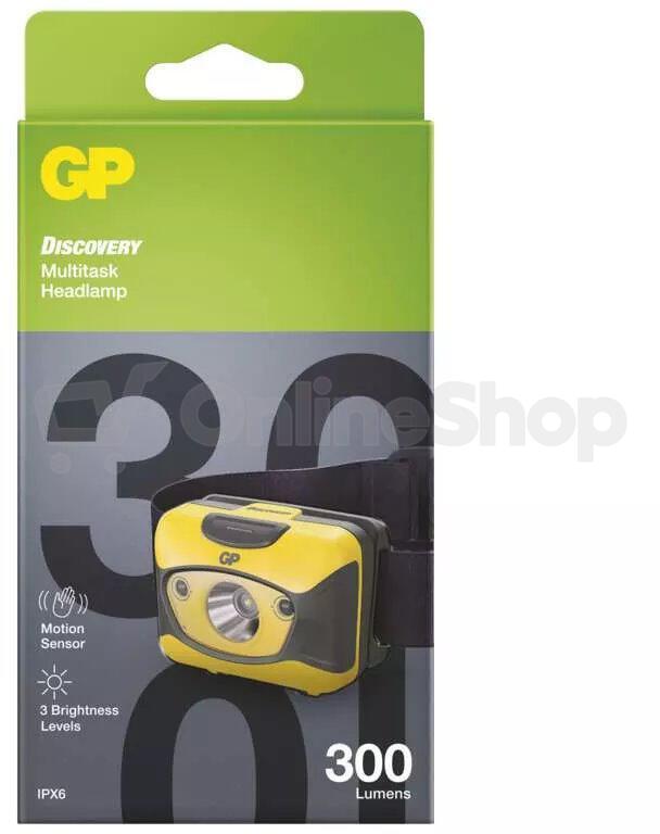 LED čelovka GP Discovery CH46, 300 lm (P8571)
