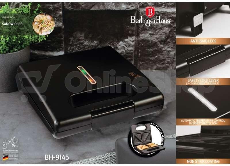 Sendvičovač BERLINGERHAUS BH-9145, Black Rose Collection
