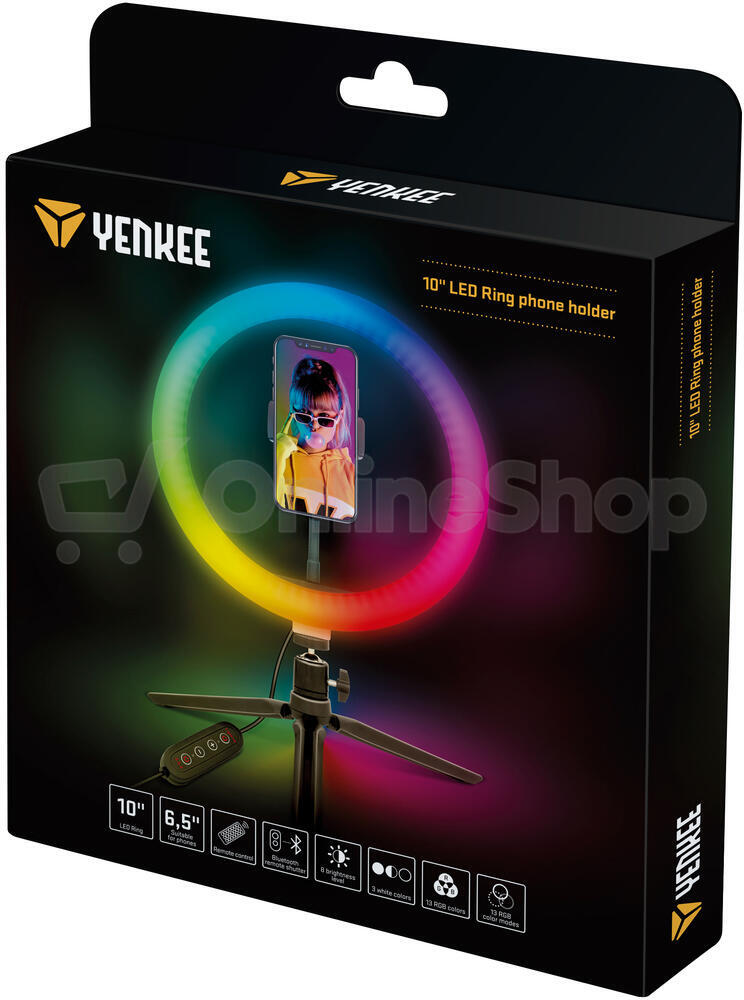 Držák telefonu Yenkee YSM 710 LED Ring