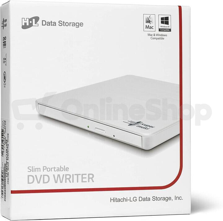 Hitachi-LG GP60NW60 / DVD-RW / externí / M-Disc / USB / bílá