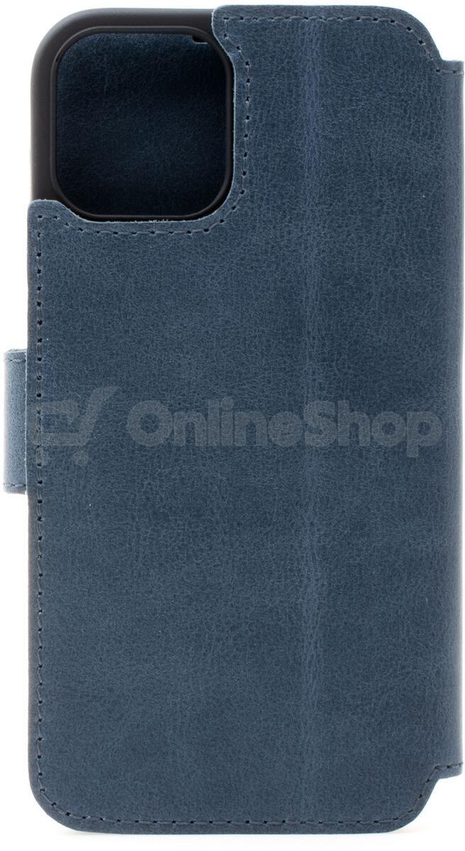 Kožené pouzdro typu kniha FIXED ProFit pro Apple iPhone 13 Pro, modré