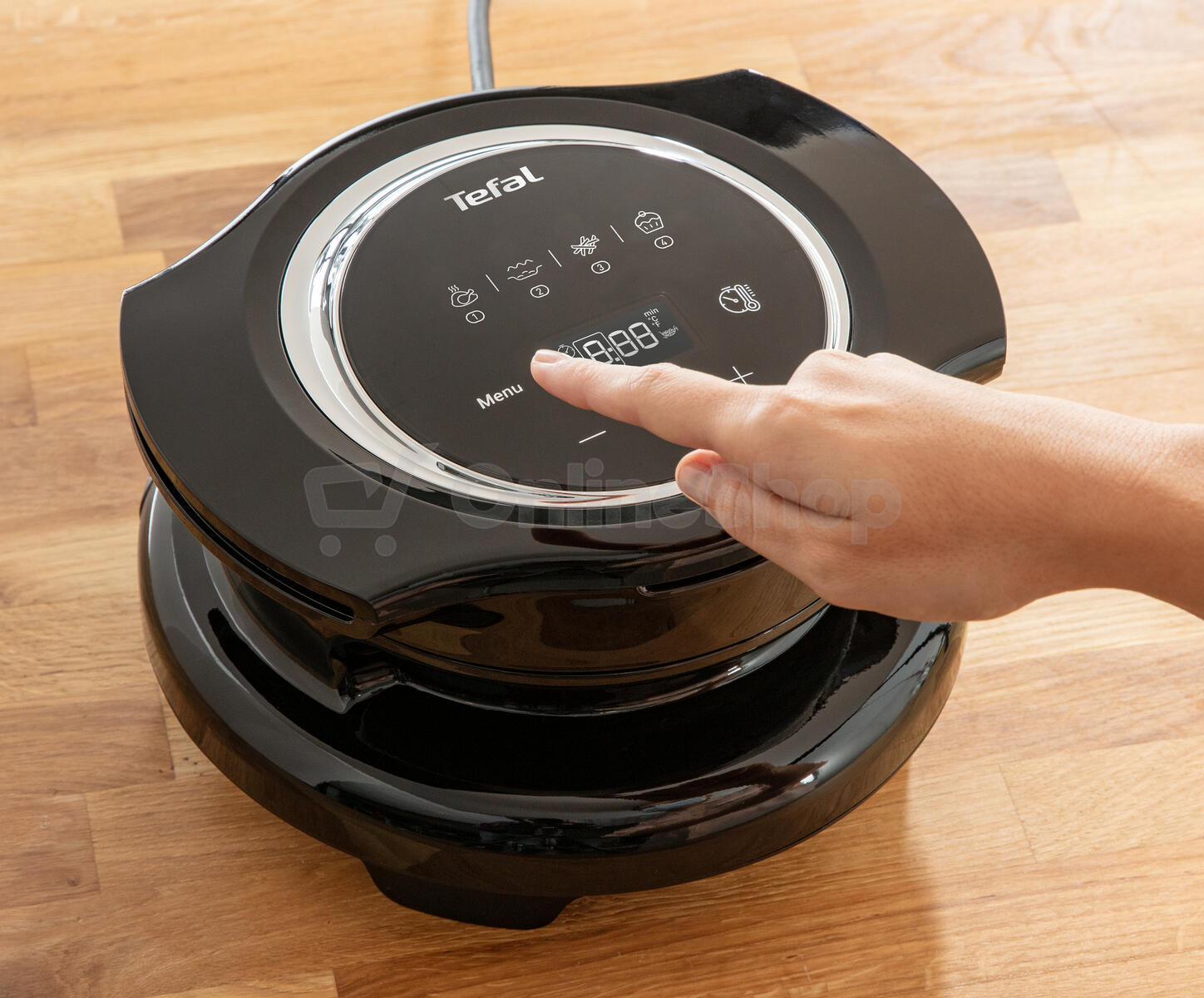 Multifunkční hrnec Tefal EXTRA CRISP LID EY150830 černý | Skutečná fotografie prodávaného kusu | Skutečná fotografie prodávaného kusu | Skutečná fotografie prodávaného kusu | Skutečná fotografie prodávaného kusu | Skutečná fotografie prodávaného kusu