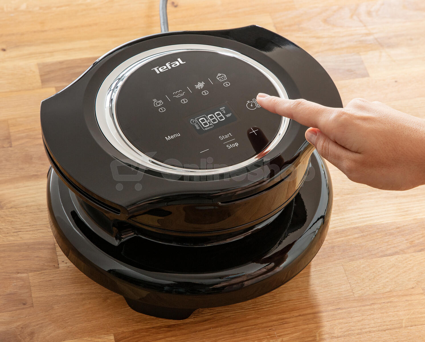 Multifunkční hrnec Tefal EXTRA CRISP LID EY150830 černý | Skutečná fotografie prodávaného kusu | Skutečná fotografie prodávaného kusu | Skutečná fotografie prodávaného kusu | Skutečná fotografie prodávaného kusu | Skutečná fotografie prodávaného kusu