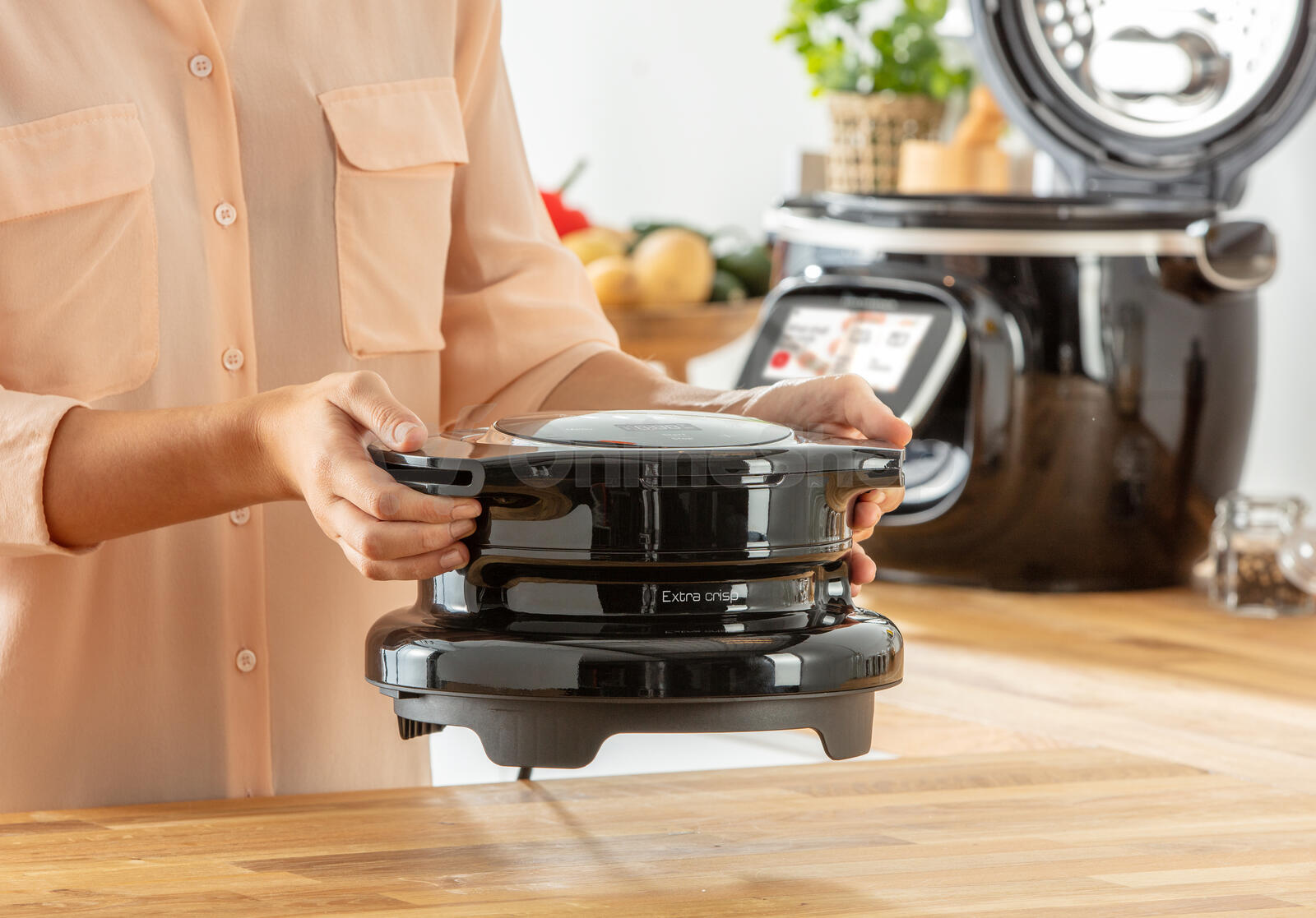 Multifunkční hrnec Tefal EXTRA CRISP LID EY150830 černý | Skutečná fotografie prodávaného kusu | Skutečná fotografie prodávaného kusu | Skutečná fotografie prodávaného kusu | Skutečná fotografie prodávaného kusu | Skutečná fotografie prodávaného kusu