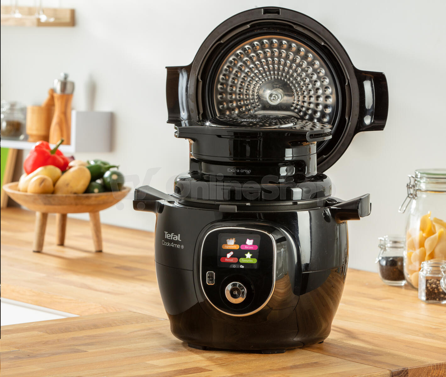 Multifunkční hrnec Tefal EXTRA CRISP LID EY150830 černý | Skutečná fotografie prodávaného kusu | Skutečná fotografie prodávaného kusu | Skutečná fotografie prodávaného kusu | Skutečná fotografie prodávaného kusu | Skutečná fotografie prodávaného kusu