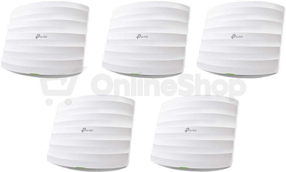 WiFi router TP-Link EAP245(5-pack) stropní AP, 1x GLAN, 2,4 a 5 GHz, AC1750, Omada SDN