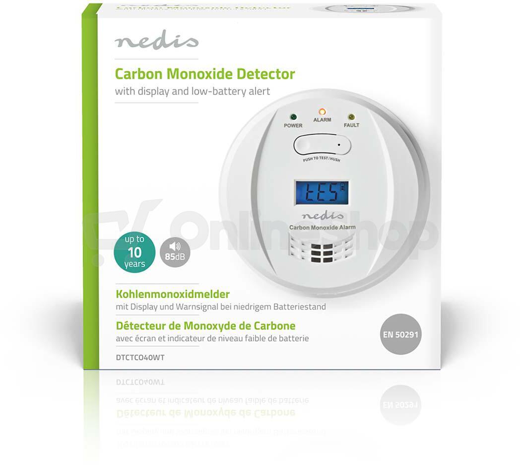 Detektor Oxidu Uhlenatého NEDIS DTCTCO40WT