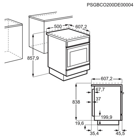 Sklokeramick spork AEG CCB56481BW