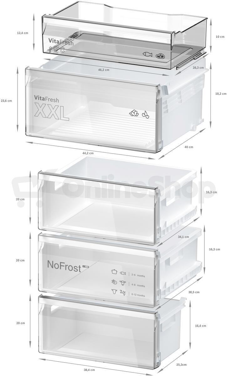 Chladnička Bosch KGN392ICF Serie 4