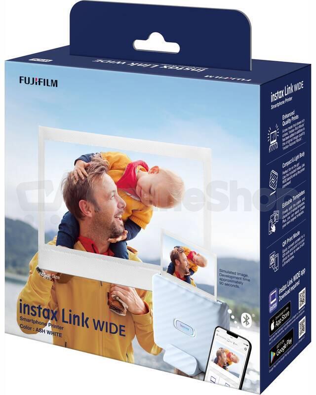 Fujifilm INSTAX LINK WIDE - Ash White (16719574)