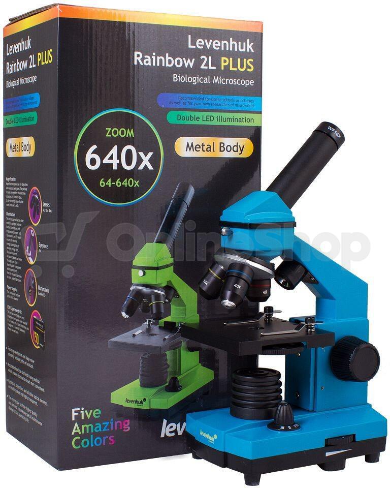 Mikroskop Levenhuk Rainbow 2L PLUS Azure