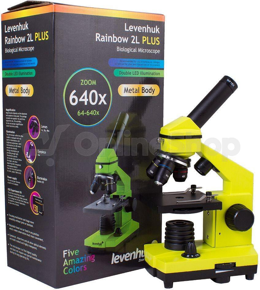 Mikroskop Levenhuk Rainbow 2L PLUS Lime