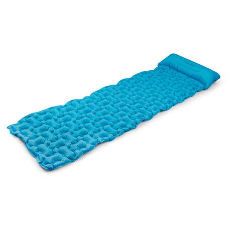 Spokey AIR BED PILLOW BIG Nafukovac matrace s poltkem, 213 x 62 x 6 cm, R-Value 2.5, modr