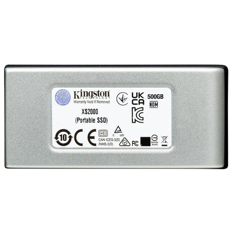 Kingston XS2000 / 1TB / SSD / Extern / Stbrn / 3R (SXS2000/1000G)