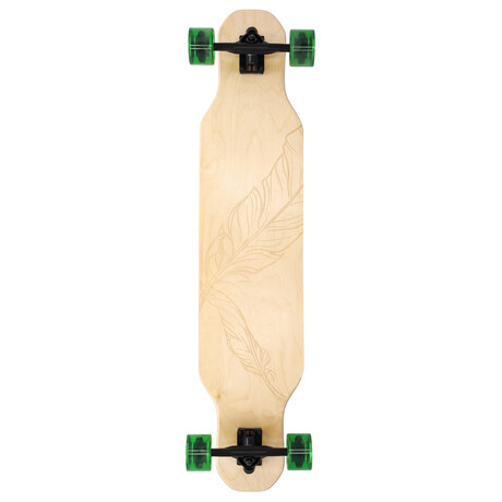 Spokey LONGBAY PRO Longboard 104 x 24 cm, ABEC7, zeleno-ern