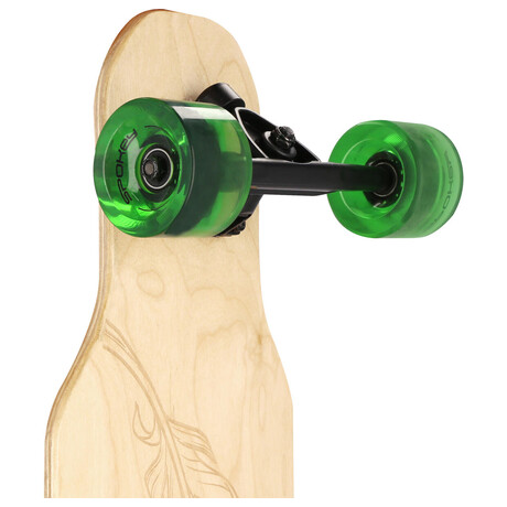 Spokey LONGBAY PRO Longboard 104 x 24 cm, ABEC7, zeleno-ern