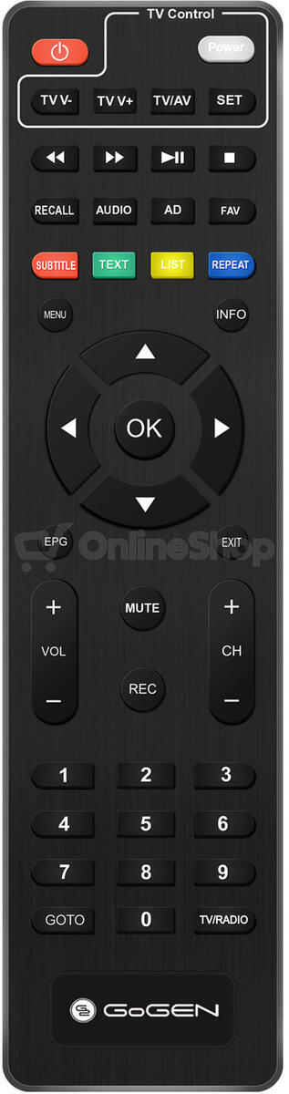 Set-top box GoGEN DVB 142 T2 PVR