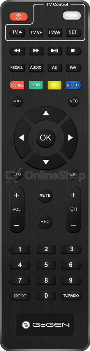 Set-top box GoGEN DVB 282 T2 PVR