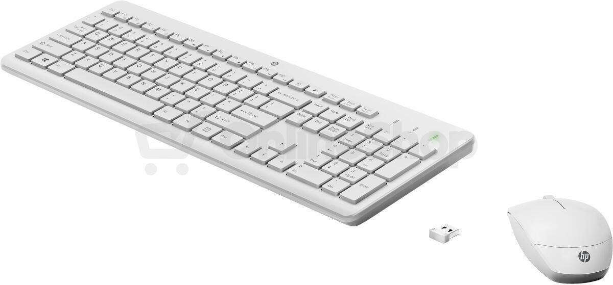 PC klávesnice s myší HP 230 Wireless White