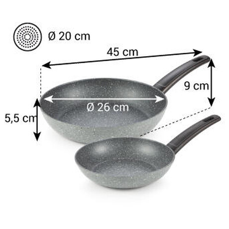 Sada pánví Tescoma FineLINE pr. 20 a 26 cm, 2 ks
