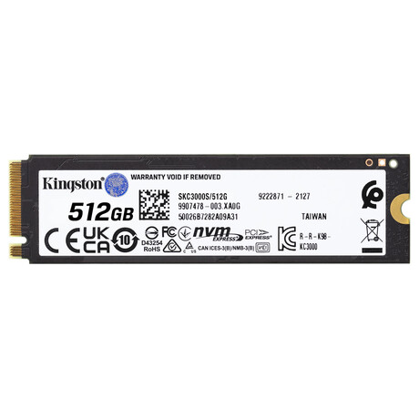 KINGSTON KC3000 512GB SSD / NVMe M.2 PCIe Gen4 / Intern / M.2 2280 / chladi (foto 3)