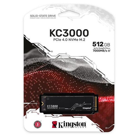 KINGSTON KC3000 512GB SSD / NVMe M.2 PCIe Gen4 / Intern / M.2 2280 / chladi (foto 5)