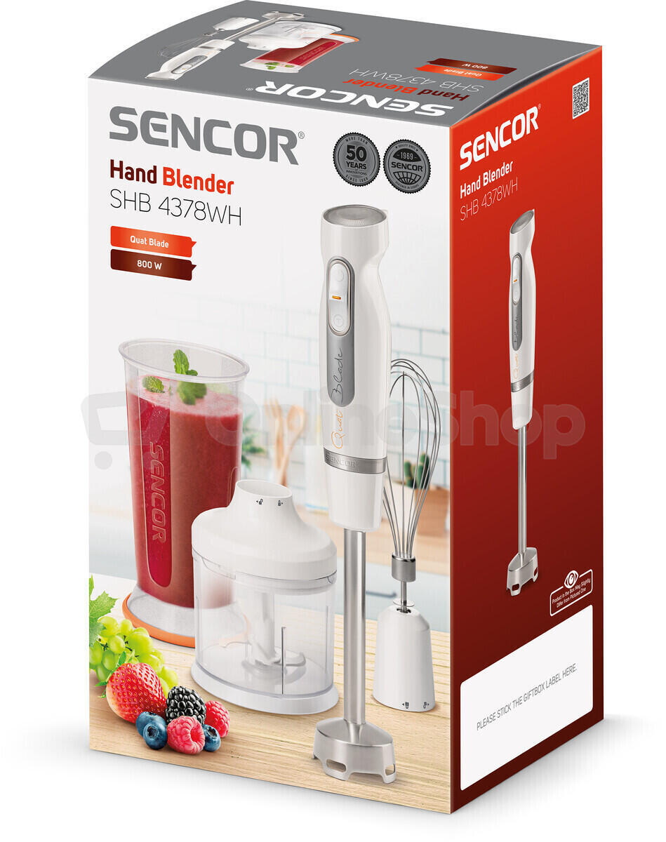 Ponorný mixér Sencor SHB 4378WH