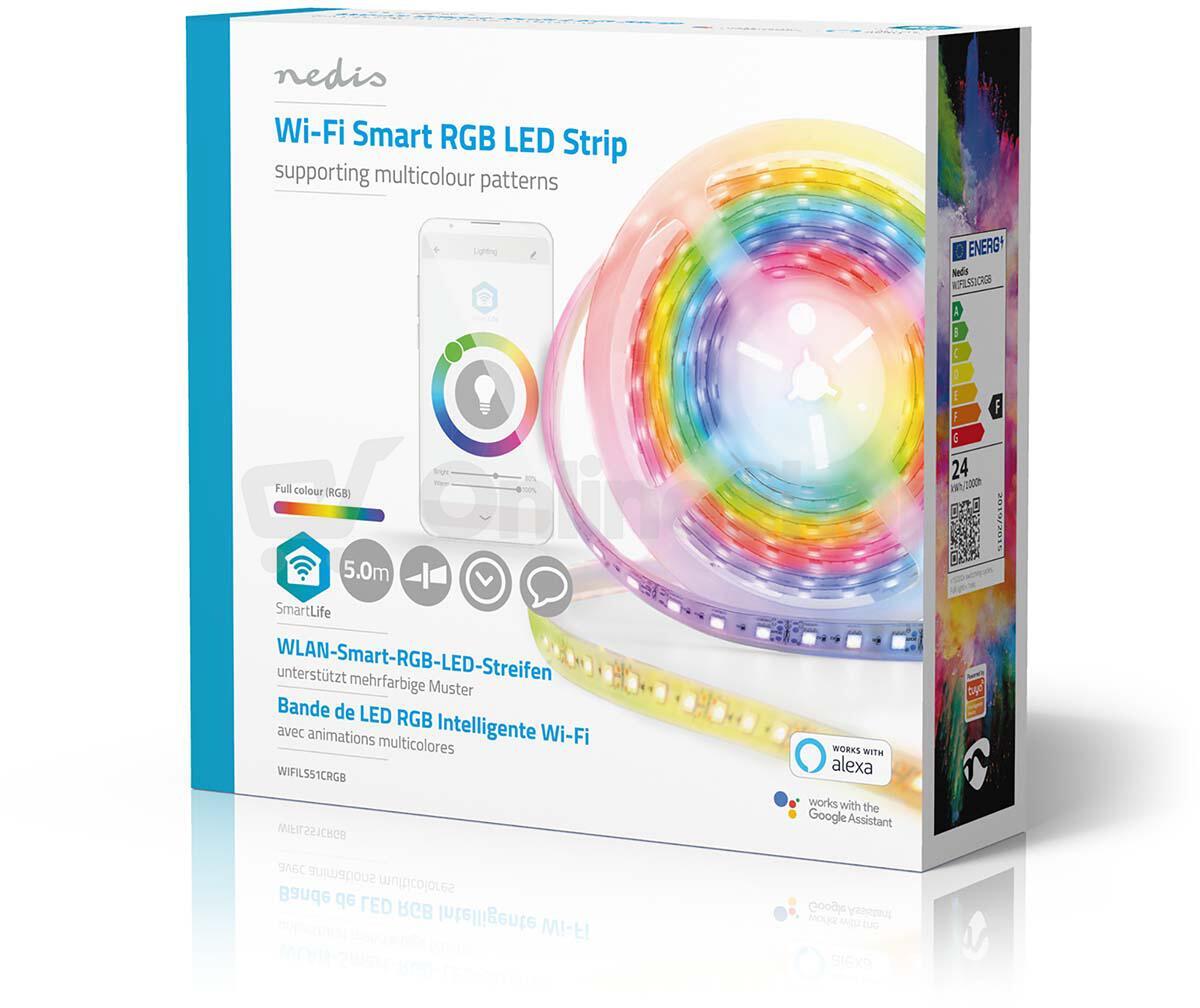 LED Pásek SmartLife NEDIS WIFILS51CRGB