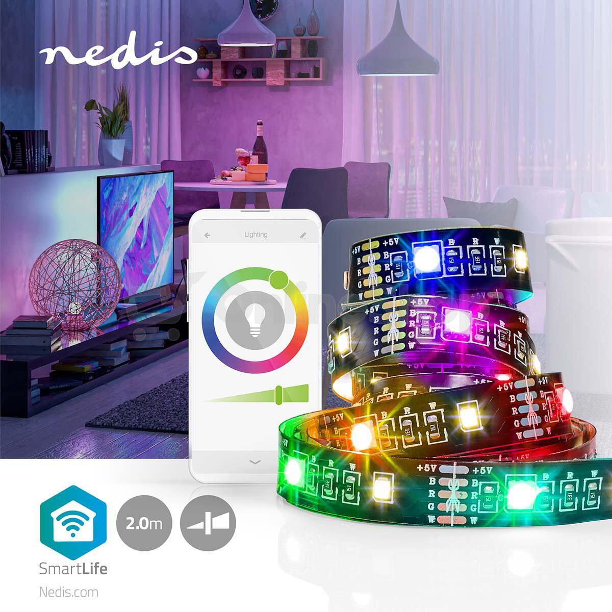 LED Pásek SmartLife NEDIS BTLS20RGBW