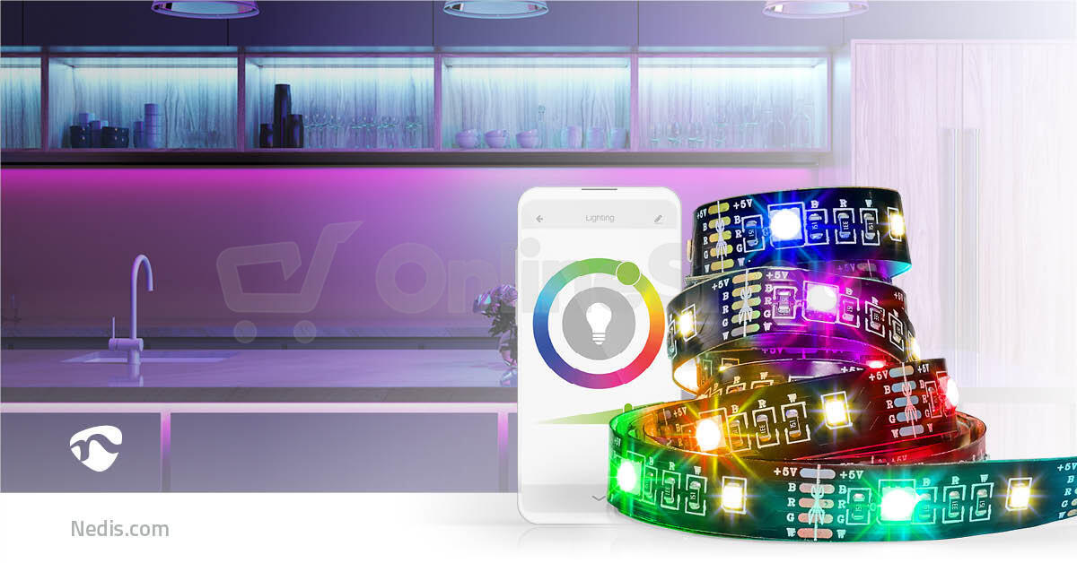 LED Pásek SmartLife NEDIS BTLS20RGBW