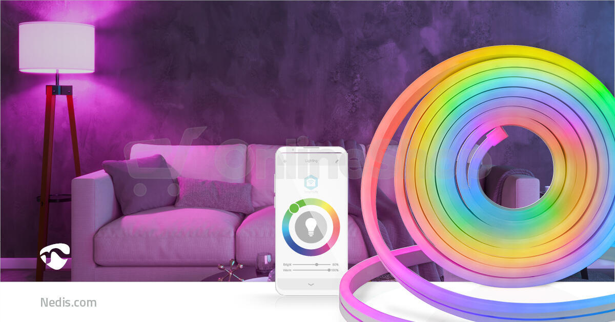 LED Pásek SmartLife NEDIS WIFILN51CRGB