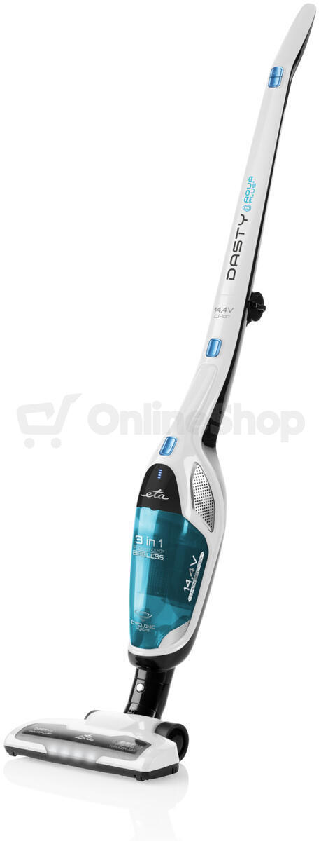 Tyčový vysavač ETA Dasty AquaPlus 3447 90010, bílý/modrý