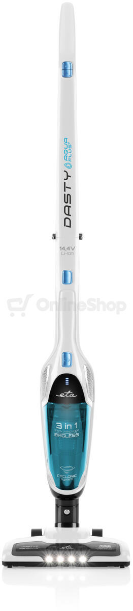 Tyčový vysavač ETA Dasty AquaPlus 3447 90010, bílý/modrý