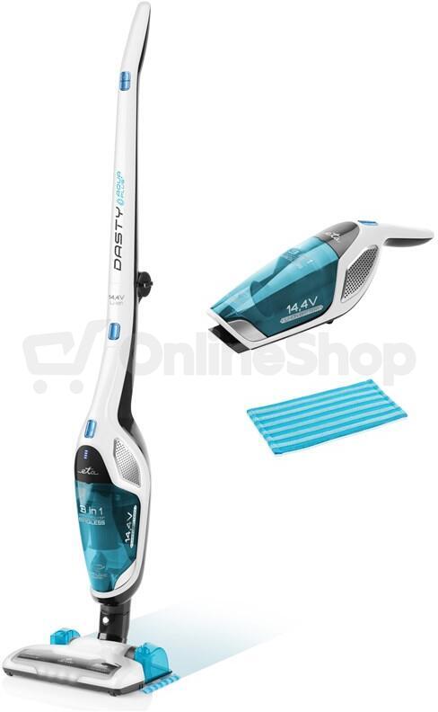 Tyčový vysavač ETA Dasty AquaPlus 3447 90010, bílý/modrý
