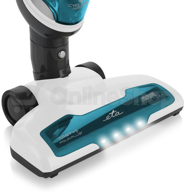 Tyčový vysavač ETA Dasty AquaPlus 3447 90010, bílý/modrý