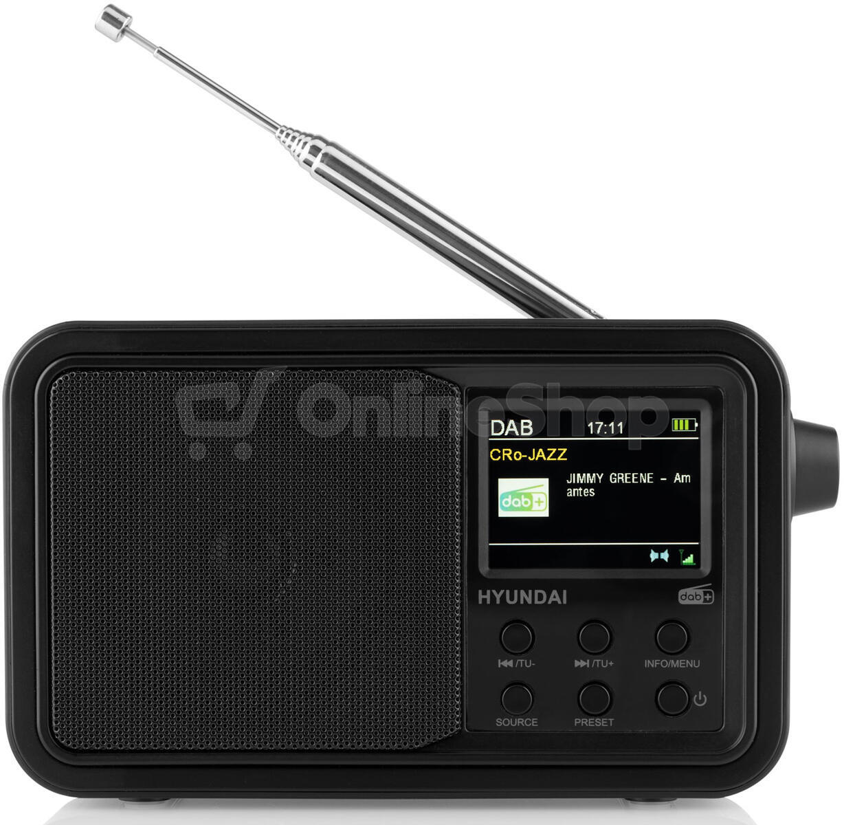 Radiopřijímač DAB+ Hyundai PR 650 BTDAB, černý