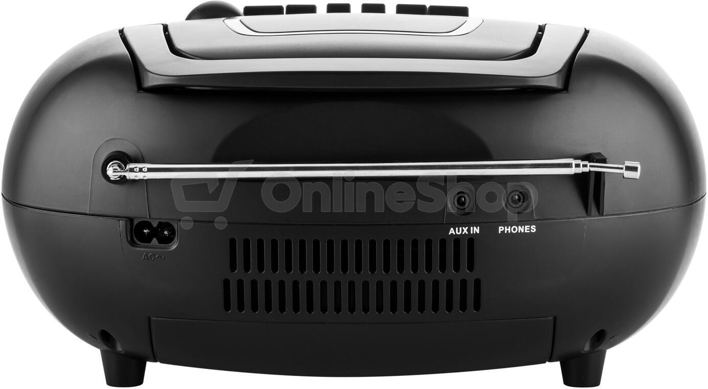 Radiomagnetofon s CD JVC RC-E451B, černý