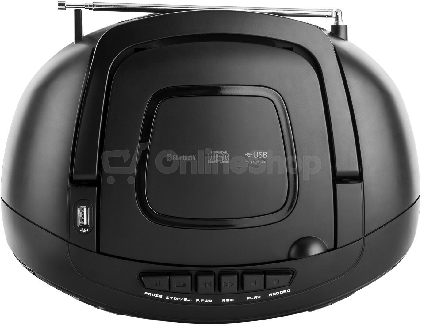 Radiomagnetofon s CD JVC RC-E451B, černý