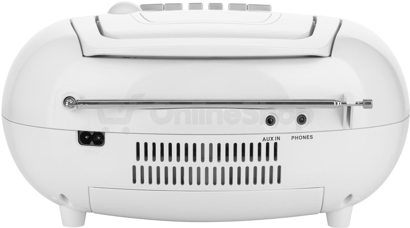 Radiomagnetofon s CD JVC RC-E451W, bílý