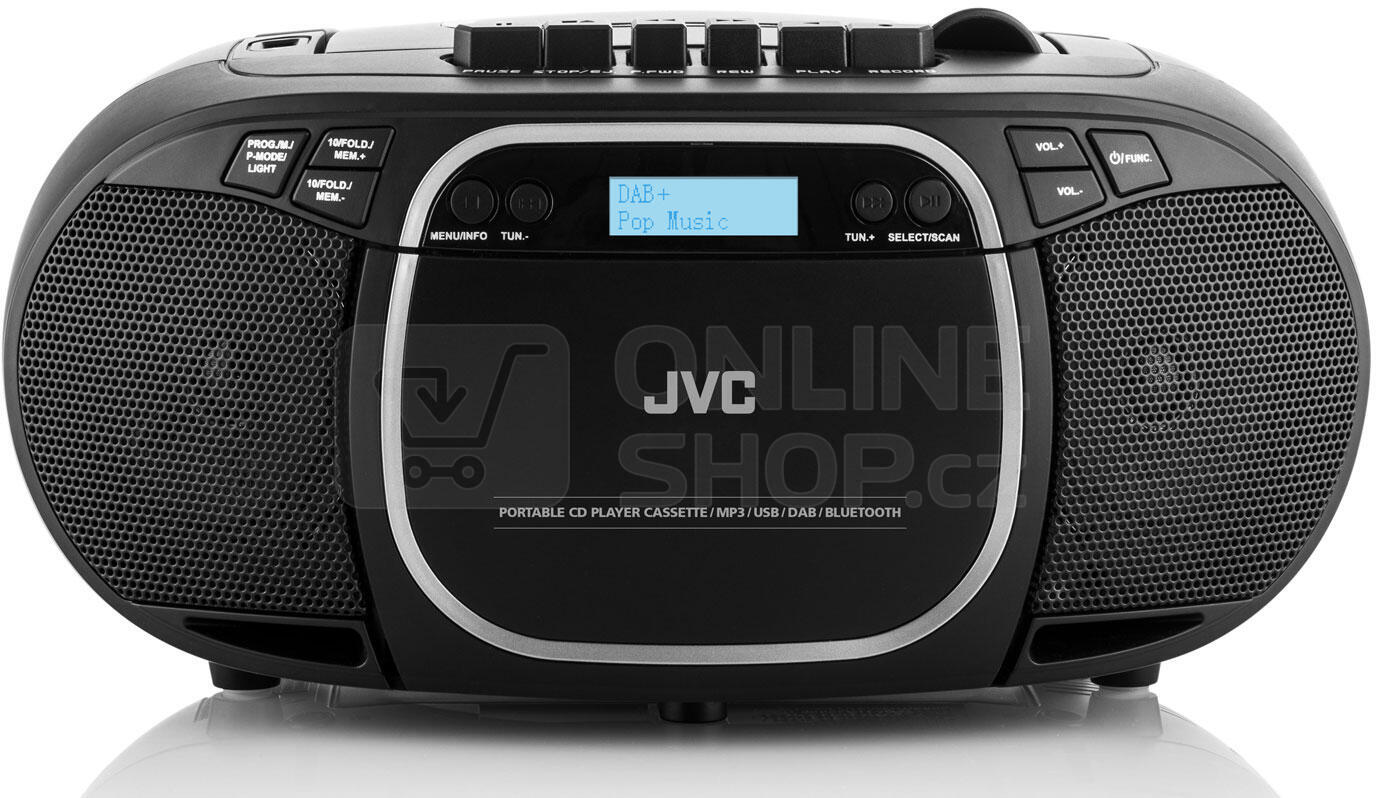 Radiomagnetofon S DAB+/CD JVC RC-E561B-DAB, černý | ONLINESHOP.cz