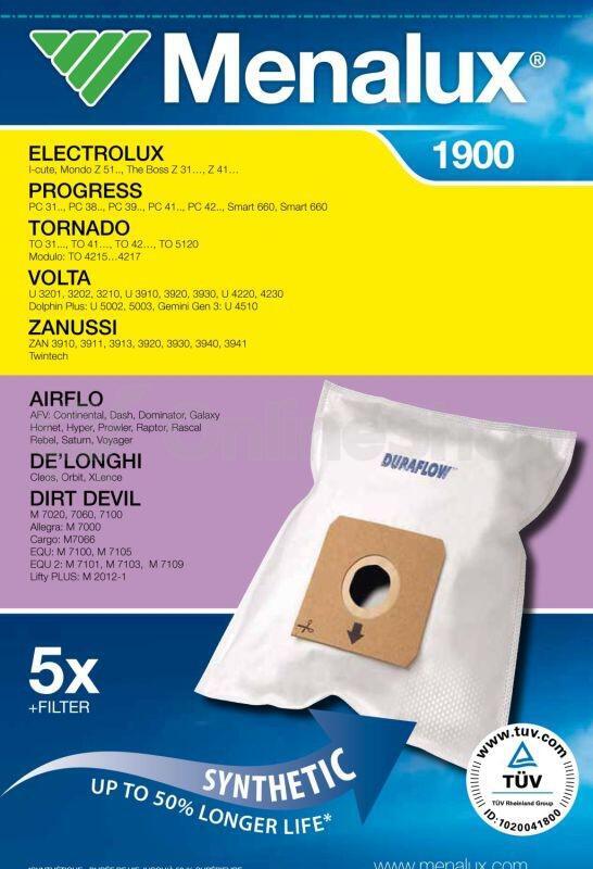 Sáčky do vysavače Menalux DCT 120 Duraflow (1900) do vysav.
