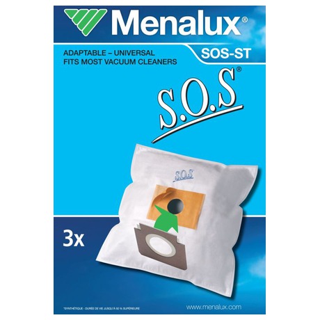 Sáčky do vysavače Menalux SOS-ST, pro všechny druhy podlahových vysavačů