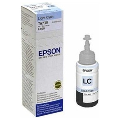 Inkoustov npl Epson T6735, 70ml - originln - svtl modr