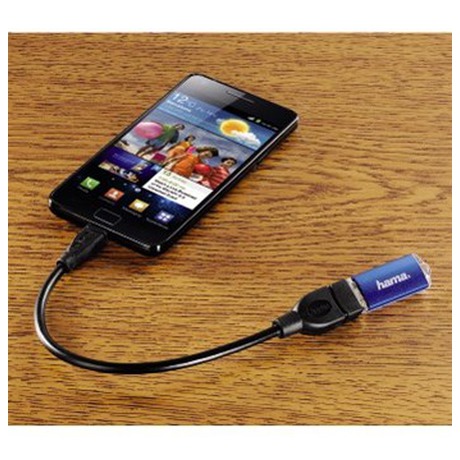 Redukce Hama USB A -> micro B - Hama USB/micro USB, OTG -&nbsp;černý (foto 1)