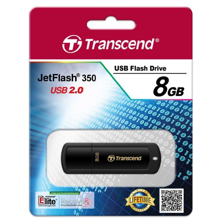 Flash USB Transcend JetFlash 350 8GB USB 2.0 - ern
