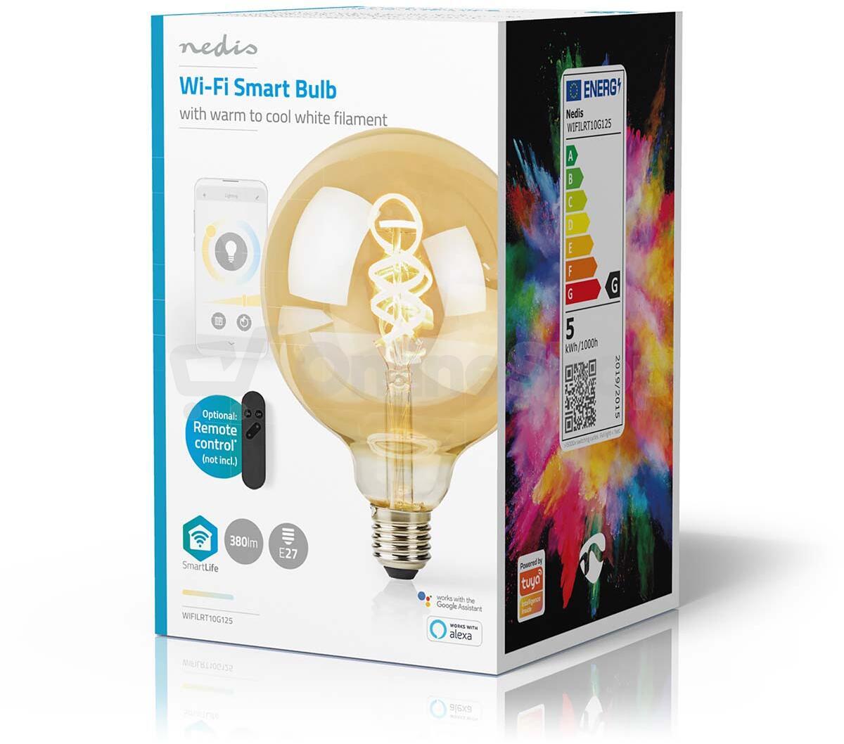 SmartLife LED žárovka NEDIS WIFILRT10G125