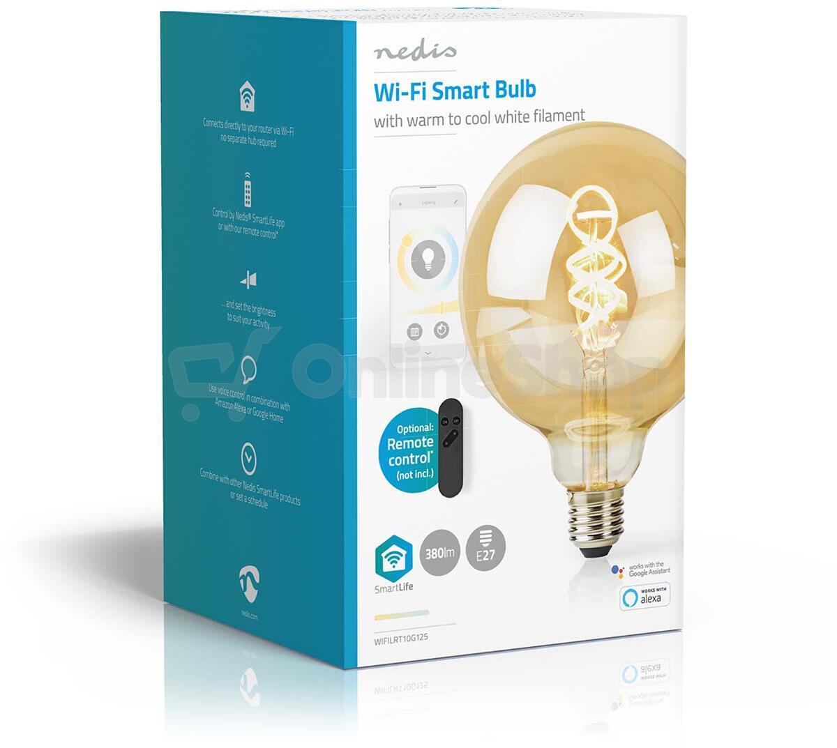 SmartLife LED žárovka NEDIS WIFILRT10G125